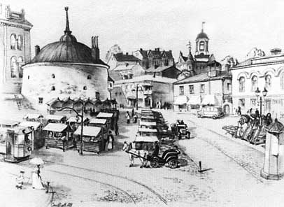 А.Ставцев "В торговый день у круглой башни"